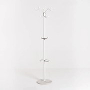 Cabide de Pé Vintel com Base em Mármore – 41x36x173 cm – Branco – Desi