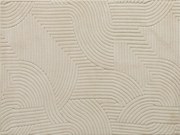 HOMCOM Tapete Sala de Estar 160x230 cm Tapete Pelo Curto Estilo Moderno Base Antiderrapante Tecida à Máquina Creme | Aosom Portugal
