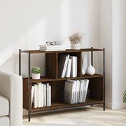 vidaXL Estante 102x28x77,5 cm derivados de madeira carvalho castanho