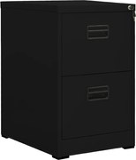 vidaXL Arquivador 46x62x72,5 cm aço preto
