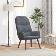 vidaXL Cadeira de descanso veludo cinzento-escuro