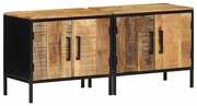 vidaXL Gabinetes de Cabeceira 2 pcs 50x30x45 cm Madeira Sólida Rústica de Mangueira