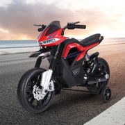 Motocicleta Elétrica Brinquedo das crianças Motocicleta Crianças de a partir de 3 anos Bateria 6V com Luzes e Música 105x52.3x62.3cm