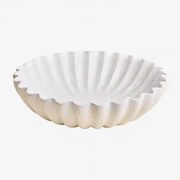 Avelin Tigela Decorativa Em Resina Branco & Ø35 Cm - Sklum