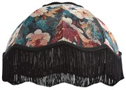 Abajur de tecido com design floral e interior branco 45/15/21,5 - Heritage