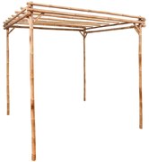 49296 vidaXL Pérgola de bambu 170x170x220 cm