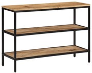 vidaXL Mesa consola 100x35x70 cm madeira de mangueira áspera maciça