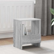 vidaXL Estante de Revistas Cinza Sonoma 35 x 30 x 45 cm