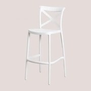 Tabuleiro Alto De Jardim Empilhável Em Polipropileno Otax Branco & ↑75 Cm - Sklum