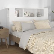 vidaXL Armário de cabeceira 140x18,5x104,5 cm branco
