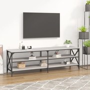 vidaXL Móvel de TV 160x40x50 cm derivados de madeira cinzento sonoma
