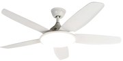 Ventilador de teto branco 130cm incl. LED regulável com controle remoto - Vifte Moderno
