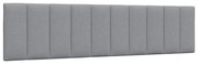 vidaXL Almofadão de cabeceira Hanko 200 cm tecido cinzento-claro