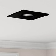 vidaXL Spotlights com holofotes 6 pcs Preto 9 x 9 x cm Alumínio