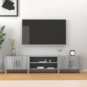 vidaXL Móvel de TV 180x31,5x40 cm derivados de madeira cinza sonoma