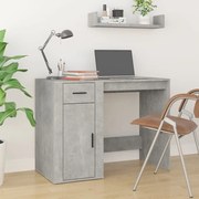vidaXL Secretária 100x49x75 cm derivados de madeira cinzento cimento