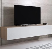 Mueble TV modelo Leiko H2 (160x30cm) color sonoma y blanco