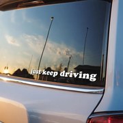 Autocolante para espelho S39 – Just keep driving