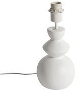 Candeeiro de mesa design branco cerâmica 15 cm sem abajur - Alisia Design
