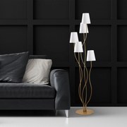 Candeeiro de Pé Bonibon – Ouro e Branco – 44 x 44 x 160 cm