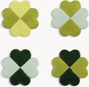 Bases para copos artesanais Lucky, conjunto de 4