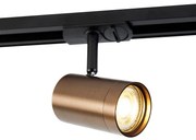 Foco de calha moderno monofásico bronze escuro - Jeana