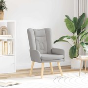 vidaXL poltrona Cinza Nuvem 63 x 67 x 94 cm Tecido Sherpa