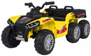 Moto 4 elétrica para crianças 12V 4x4 Sport TX ATV, Rodas Espuma EVA, assento couro ecológico Amarela