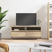 vidaXL Móvel p/ TV 100x34,5x44,5 cm derivados madeira carvalho sonoma