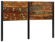 vidaXL Cabeceira de cama 160 cm madeira recuperada maciça/ferro