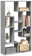 vidaXL Estante 72x20x120 cm derivados de madeira cinzento sonoma