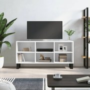 vidaXL Armário de TV 103,5x30x50 cm derivados de madeira branco