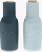 Moinhos de sal e pimenta com tampa em madeira de faia Bottle Grinders, conjunto de 2