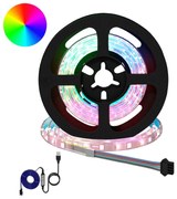 vidaXL Fita LED 2 pcs Preto e Transparente 750 mm Cobre e Plástico