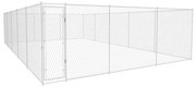 vidaXL Canil de exterior em aço galvanizado 950x570x185 cm