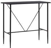 vidaXL Mesa de bar 120x60x110 cm MDF preto