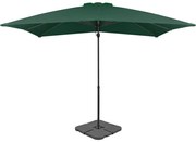 Guarda-sol de jardim com base portátil verde