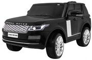 Carro elétrico para Crianças 2 Lugares Range Rover HSE 2x12V 4x4 Rodas Espuma EVA, assento couro ecológico Preto