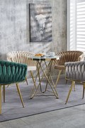 Cadeira Widny Golden Veludo - Beige