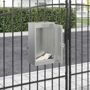 vidaXL caixa de correio Preto 30 x 23 x 55 cm Aço galvanizado