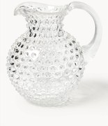 Jarro de vidro artesanal Hobnail, 2 L