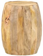 vidaXL Banco tambor madeira de mangueira maciça