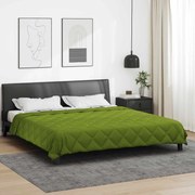 vidaXL Edredom de Verão Simples Verde 200 x 200 cm Microfibra