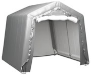 Tenda de armazenamento 240x240 cm aço cinzento