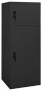 vidaXL Armário para selas 53x53x140 cm aço antracite