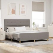 Cama vidaXL Taupe 180x200 cm Tecido