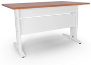 Secretária de Escritório 1800x800x750mm Soho – Branco / Cerejeira