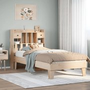 vidaXL Cama sem colchão 100x200 cm madeira de pinho maciça