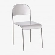 Cadeira De Jantar Em Aço Inoxidável Narnial Aço Inoxidável - Sklum