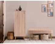 Conjunto de Mobiliário de Entrada Vegas – Sonomo Stone – Sapateira: 50